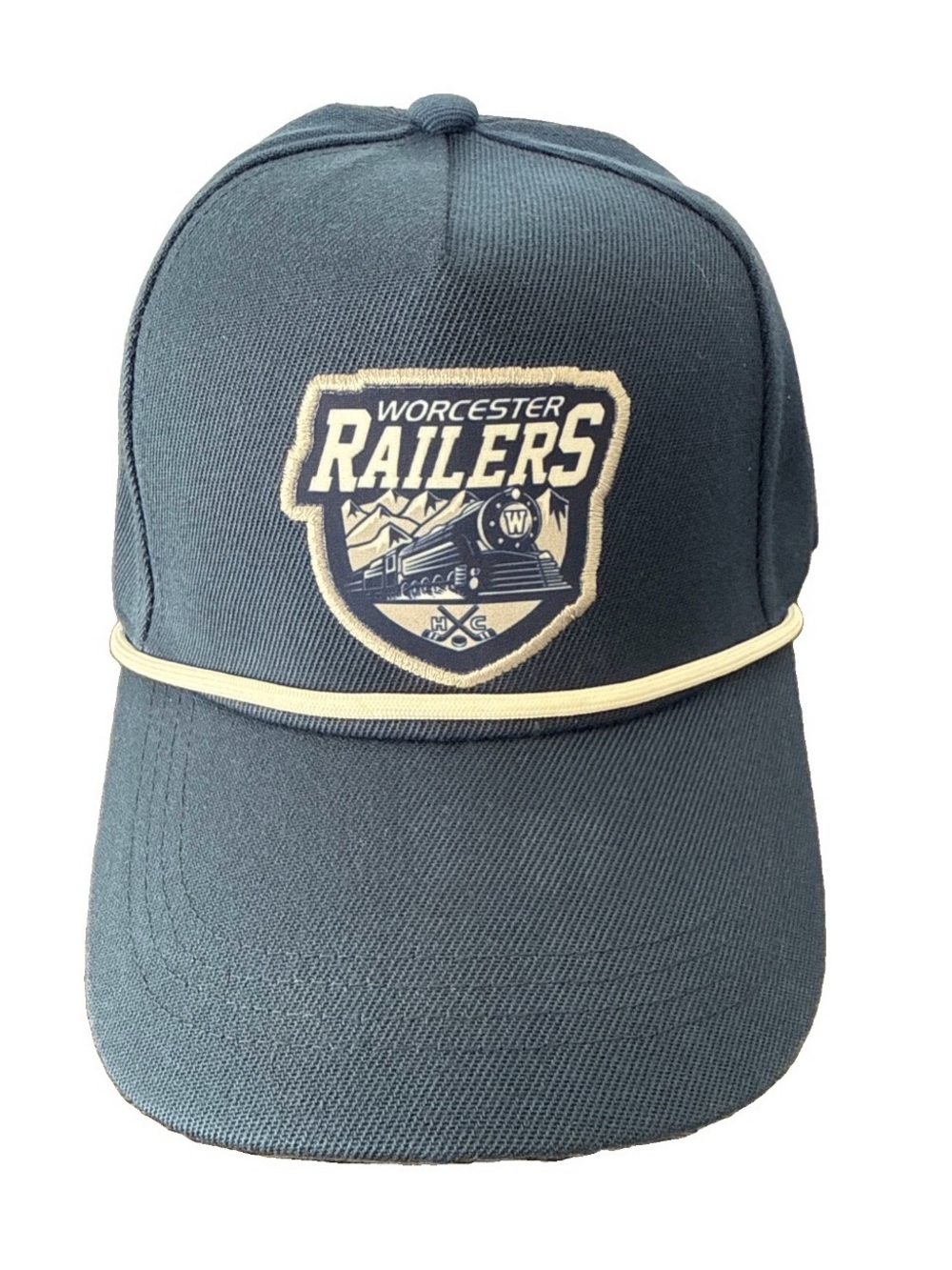 Worcester Railers Hockey HC Adjustable Hat Baseball Cap Adult Blue BWM Global
